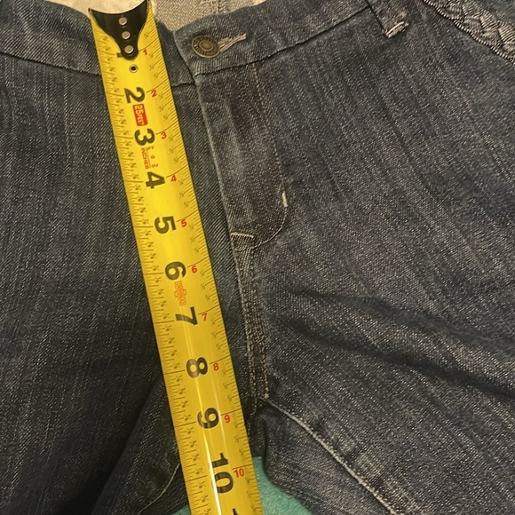 Old Navy Diva Wide Leg Flare Bootcut Jeans women’s size 10 wide cuff distressed - Picture 8 of 14